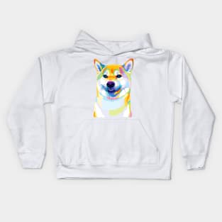 Dog Shiba Inu Pop Art Kids Hoodie